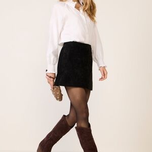 Outer Edge Midnight Black Mini Skirt